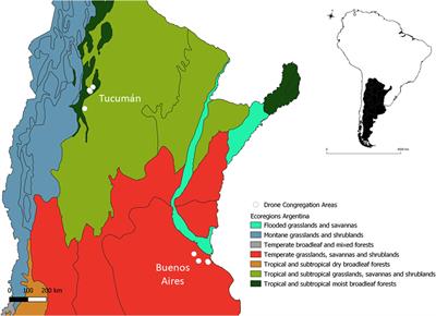 Varroa destructor Parasitism and Genetic Variability at Honey Bee (Apis mellifera) Drone Congregation Areas and Their Associations With Environmental Variables in Argentina